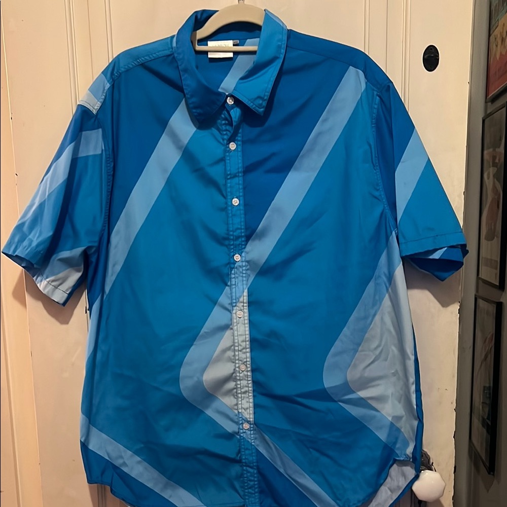 Walt Disney World Spaceship Earth “Blueberry Wall” Button Down Shirt